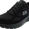Baskets Skechers Burns Agoura Hommes Confort Cuir Marine-3