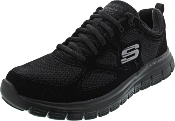 Baskets Skechers Burns Agoura Hommes Confort Cuir Marine-3