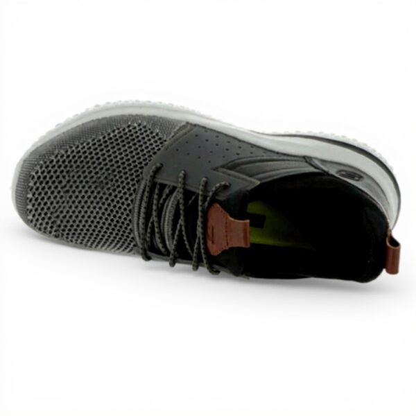 Baskets Skechers Homme Gris Noir Mousse Mémoire Forme