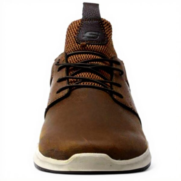 Skechers Delson Axton Baskets Homme Cuir Confort Mode