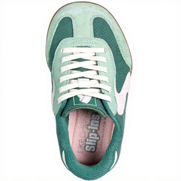 Skechers Femme Hotshot Basket Confort Nylon Vert Rose