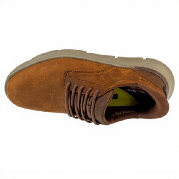 Baskets Skechers Garza Duran Homme Cuir Lisse Confort