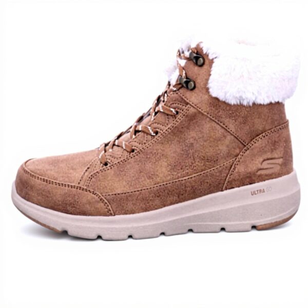 Baskets Skechers Glacial Ultra Cozyly Femme Châtaigne Noir