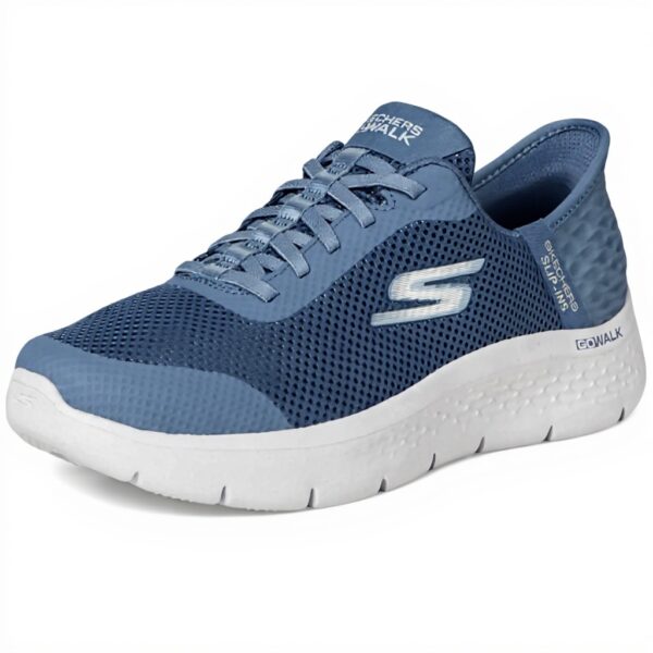 Skechers Go Walk Flex Grand Basket Femme Confortable Bleu