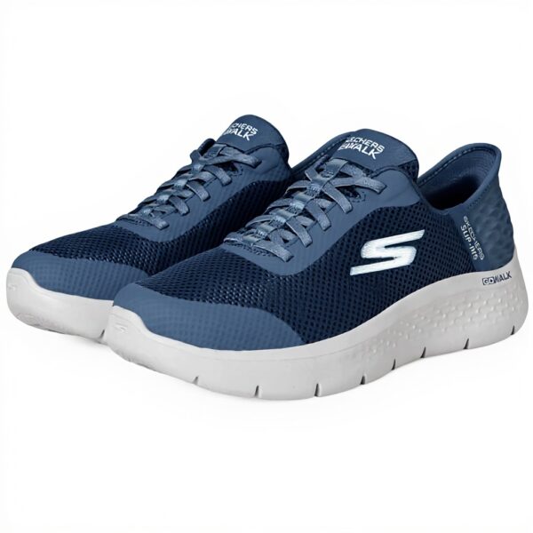 Skechers Go Walk Flex Grand Basket Femme Confortable Bleu