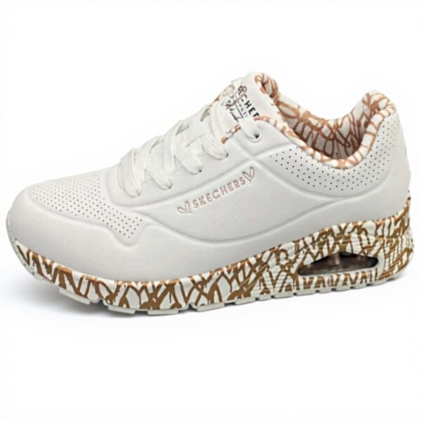 Skechers Chaussures de Golf Homme Blanc Durabuck Rose Gold