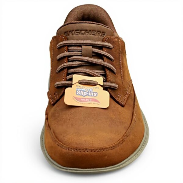 Skechers Arch Fit Basket Homme Cuir Soutien Voute Plantaire