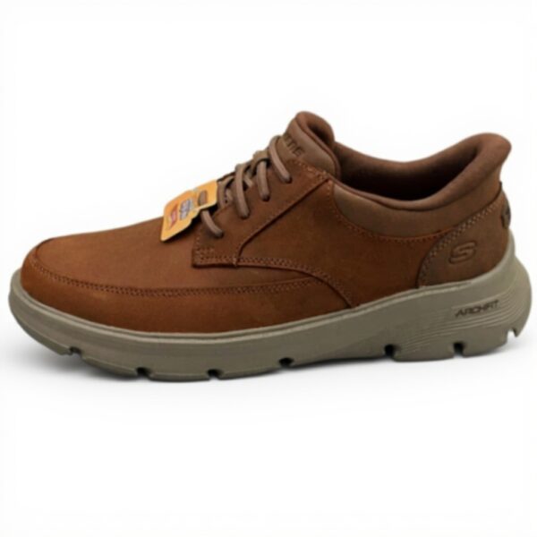 Skechers Arch Fit Basket Homme Cuir Soutien Voute Plantaire