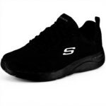Skechers Dynamight 2.0 Basket Homme Noir Mesh Confortable