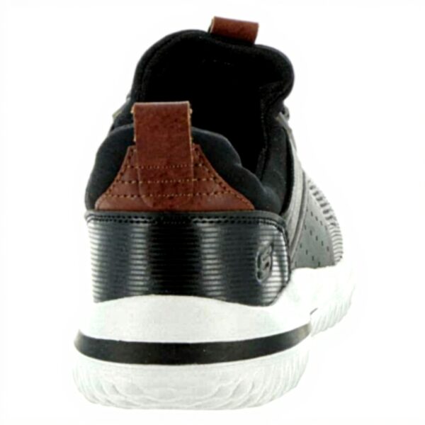 Baskets Skechers Homme Gris Noir Mousse Mémoire Forme