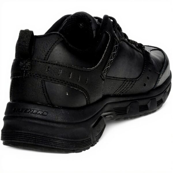 Baskets Skechers Homme Cuir Souple Confortable Noir 42 EU