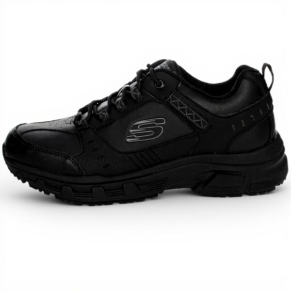 Baskets Skechers Homme Cuir Souple Confortable Noir 42 EU