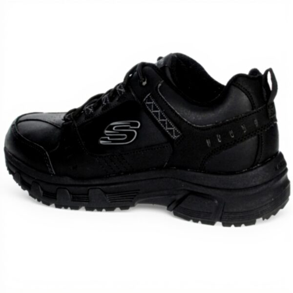 Baskets Skechers Homme Cuir Souple Confortable Noir 42 EU