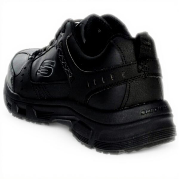 Baskets Skechers Homme Cuir Souple Confortable Noir 42 EU