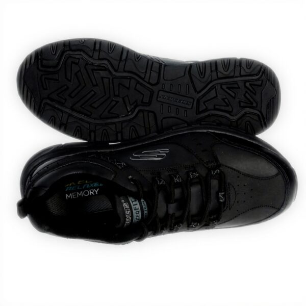 Baskets Skechers Homme Cuir Souple Confortable Noir 42 EU