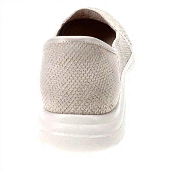 Skechers Mocassin Femme Flex Confort Lavable Couleur Taupe