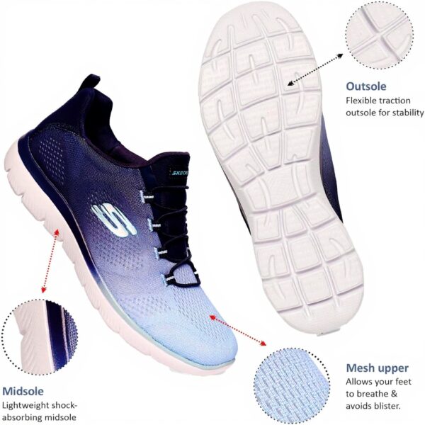 Skechers Summits Bright Charmer Femmes Baskets mode maille