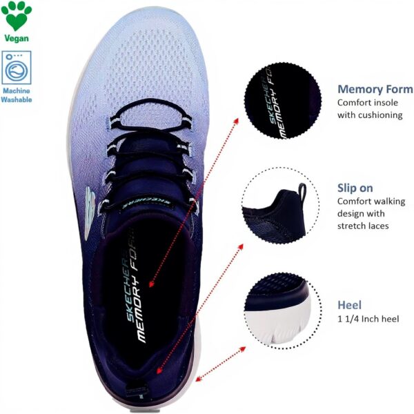 Skechers Summits Bright Charmer Femmes Baskets mode maille