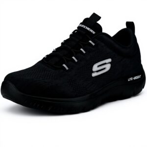 Skechers Summits Louvin Chaussures Homme Noir Maille
