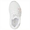 Baskets Skechers Uno Metallic Love Femme Blanc Doré