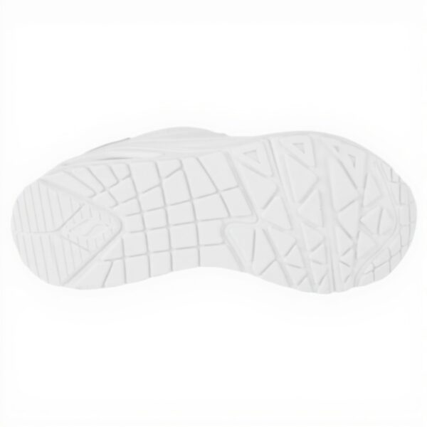 Baskets Skechers Uno Pop Back Femme Blanc Daim Confort