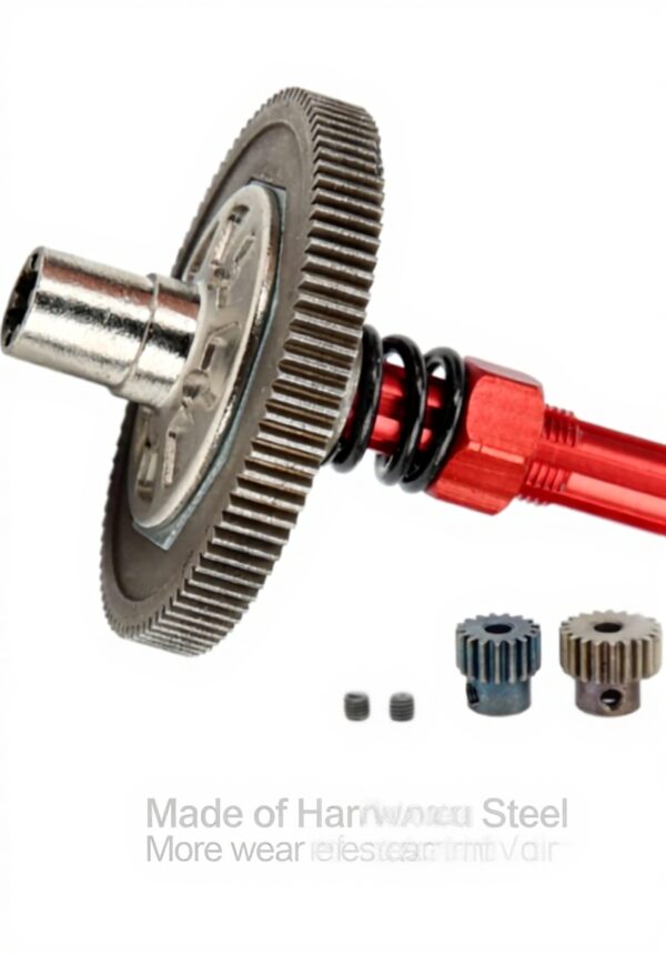 Engrenage différentiel 91T Arrma Senton acier trempé rouge