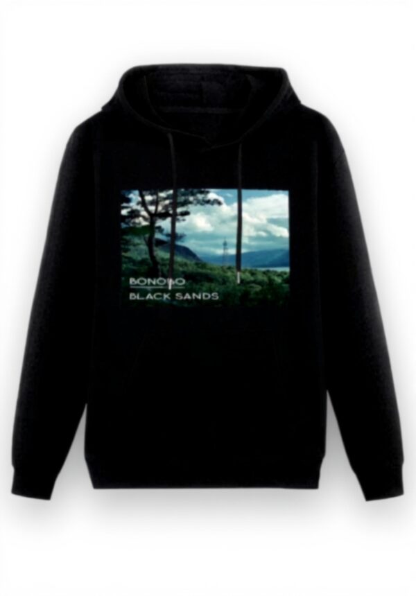 Sweat à capuche BARLOTUS Bonobo Sands design vinyle coton