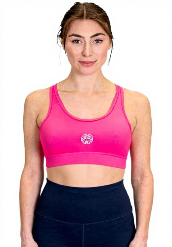 Soutien-gorge sport BIDI BADU Rose support moyen tennis