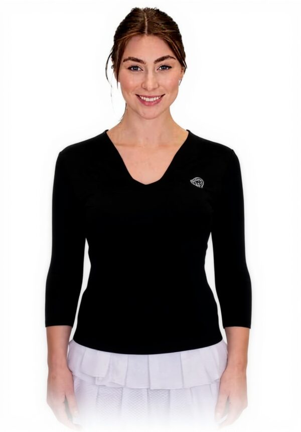 T-shirt sport femme BIDI BADU manches longues col V