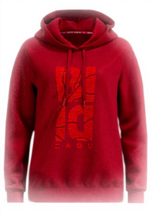 Sweat à capuche femmes BIDI BADU Bordeaux recyclé