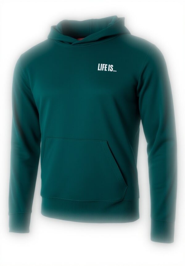 Sweat à capuche garçon BIDI BADU vert foncé polyester