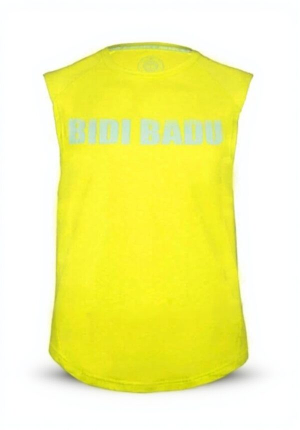 Débardeur Hommes BIDI BADU Coton Jaune Fluo Tennis