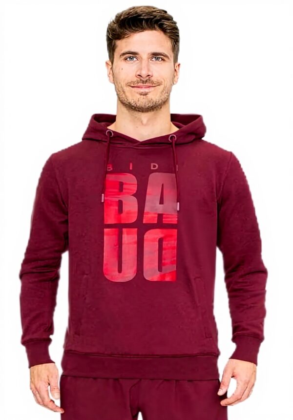 Sweat à capuche homme BIDI BADU Bordeaux recyclé