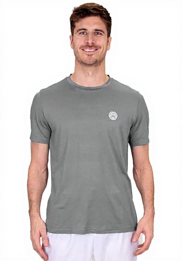 T-shirt Homme BIDI BADU Gris Polyester Recyclé Tennis