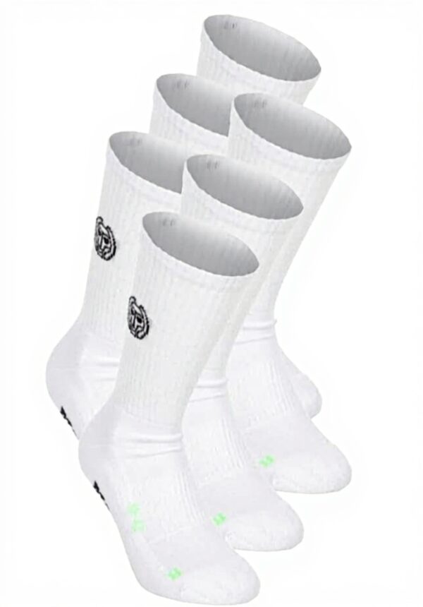 Chaussettes de tennis BIDI BADU Matayo Crew Tech Blanc