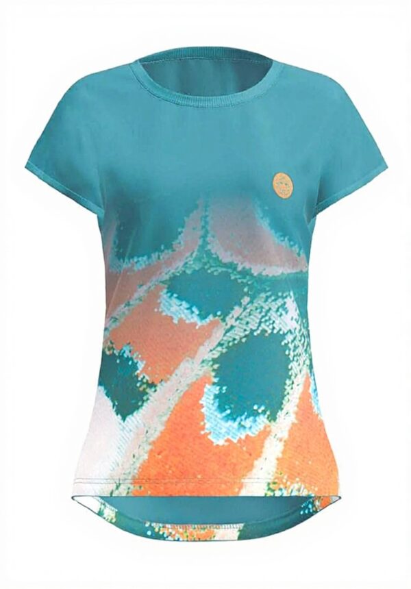 T-shirt sport BIDI BADU Melbourne 2025 Femmes Bleu Petrol