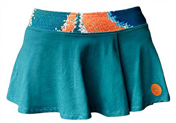 Jupe tennis BIDI BADU Melbourne imprimée ondulée bleu