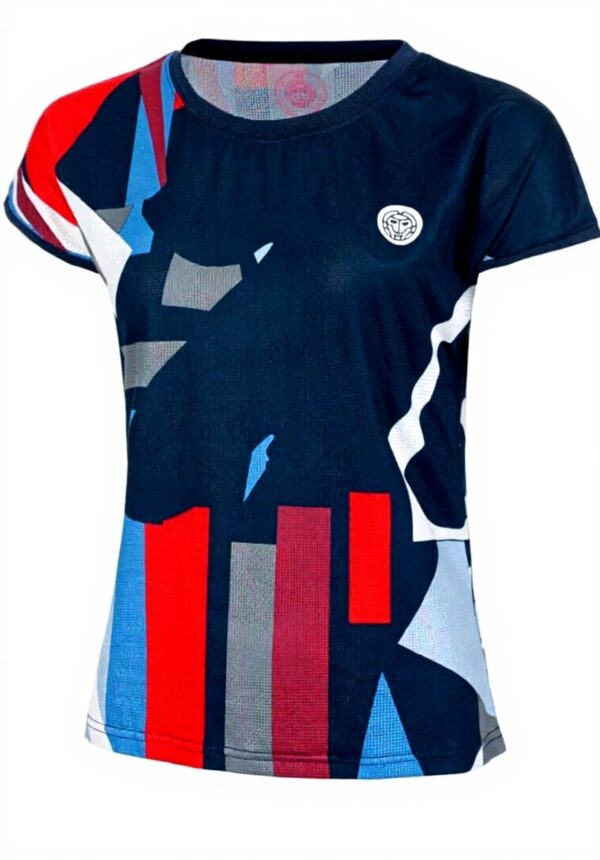 BIDI BADU Womens Tennis T-Shirt Cap Sleeve Blue