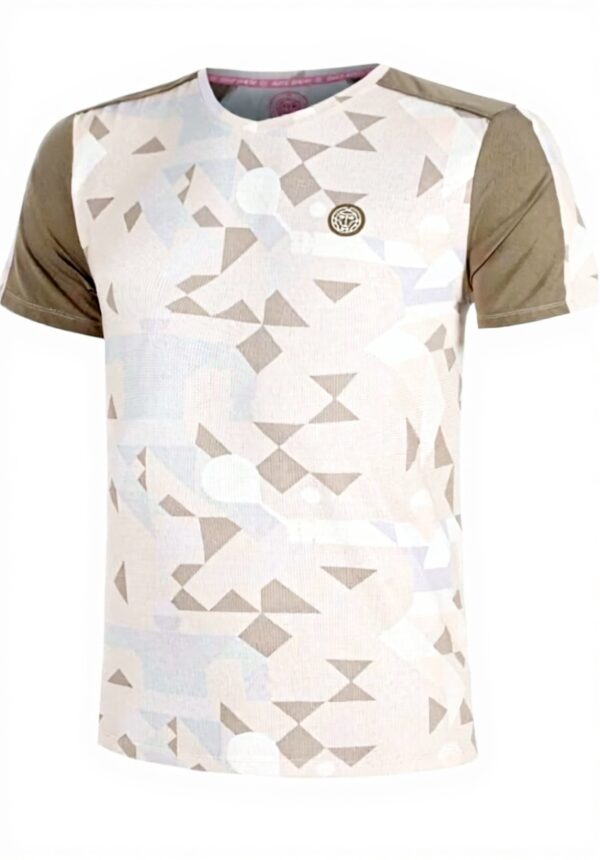 T-shirt Garçons BIDI BADU V-Neck Tennis Polyester Beige