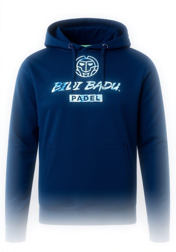 Sweat à capuche BIDI BADU Sayouba Hommes Bleu Foncé