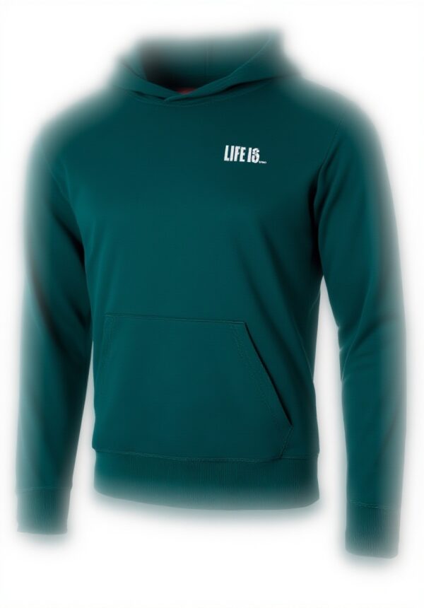 Sweat à capuche BIDI BADU vert foncé polyester coton homme