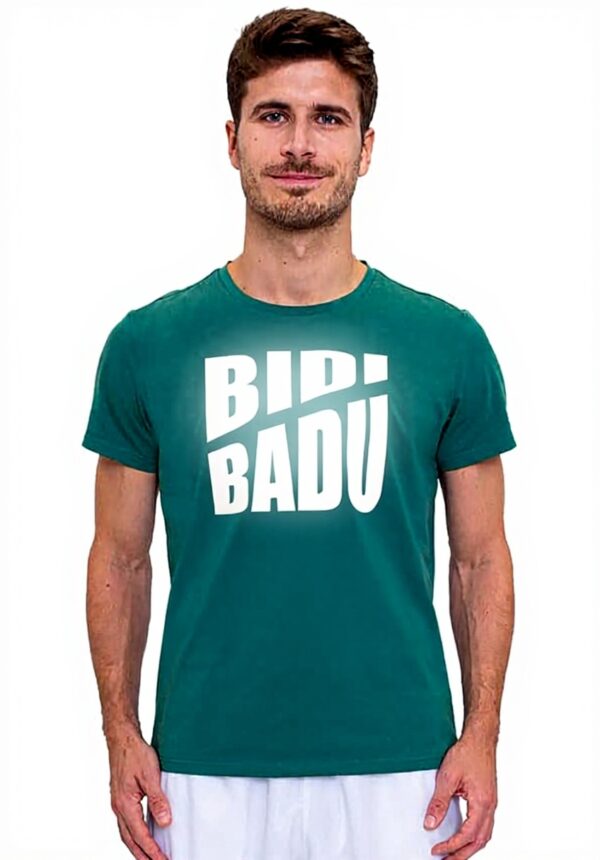 T-shirt Homme BIDI BADU Vert Foncé Coton Polyester