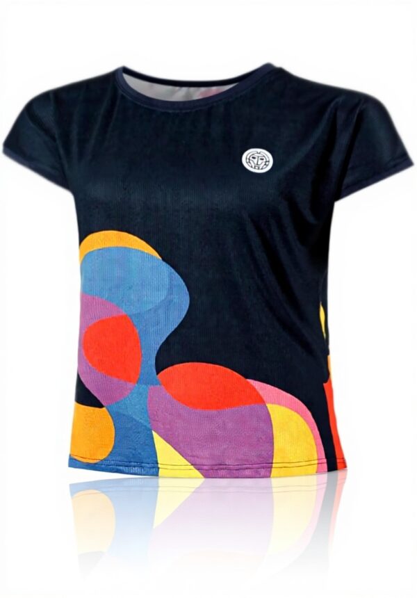 T-shirt sport BIDI BADU Twiggy manches courtes bleu foncé