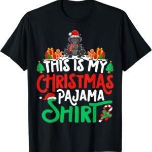 T-shirt Noël Bonobo Pyjama Amoureux Primates Fantaisie-0