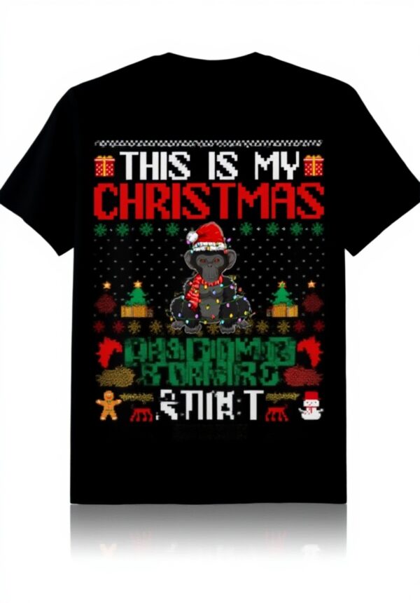 T-shirt Bonobo Noël Père Noël Chapeau Pyjama Fantaisie