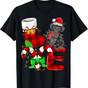 T-shirt Noël Bonobo Père Noël Fantaisie Cadeau Original-0