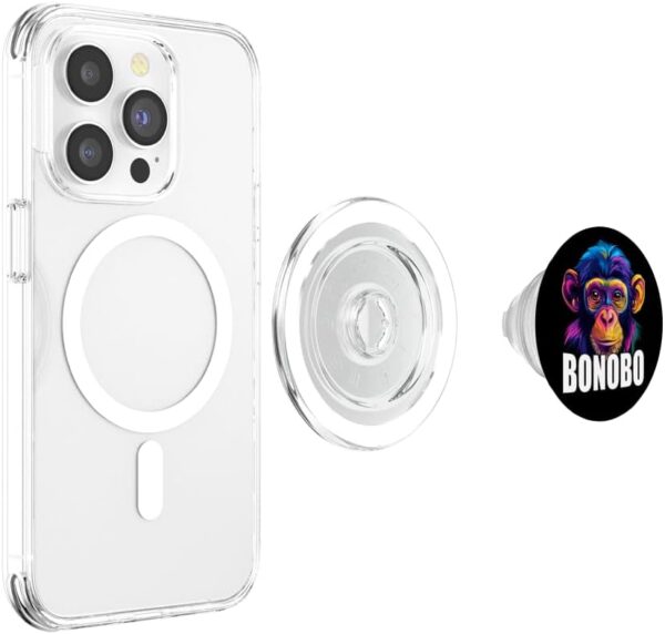 PopGrip MagSafe bonobo visage singe aimant amoureux animaux-2