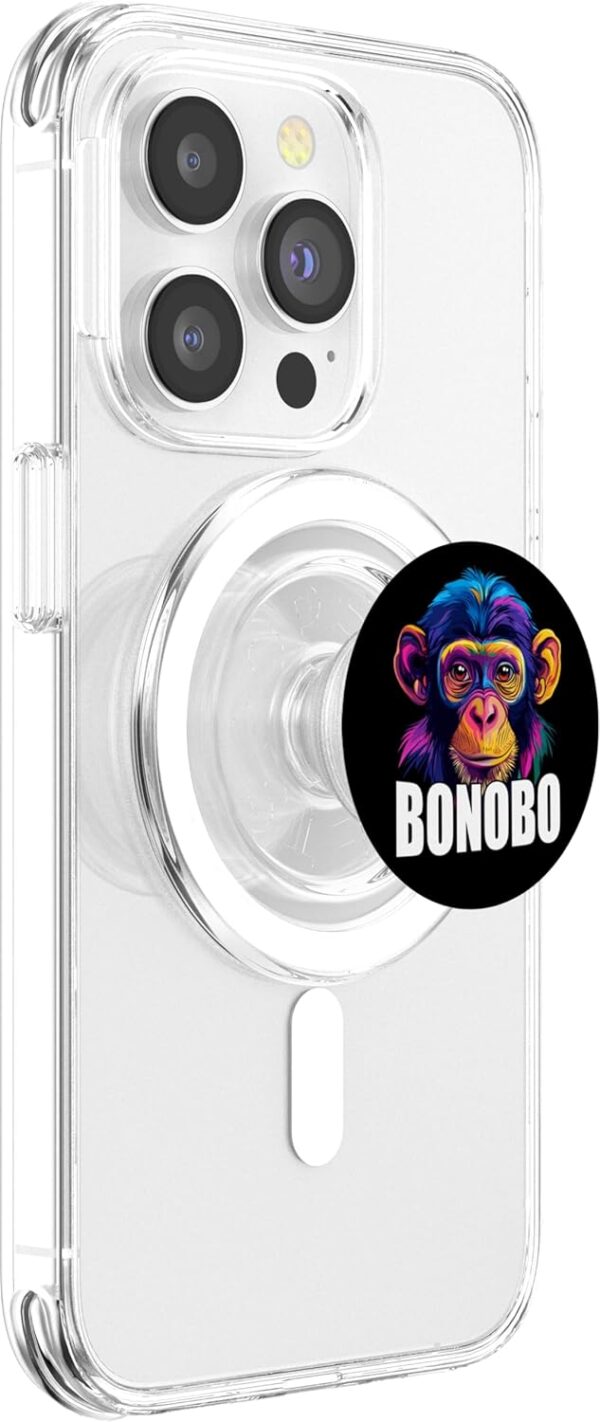 PopGrip MagSafe bonobo visage singe aimant amoureux animaux-3