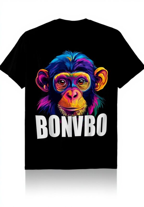 T-shirt bonobo visage singe coloré amoureux animaux Hommes