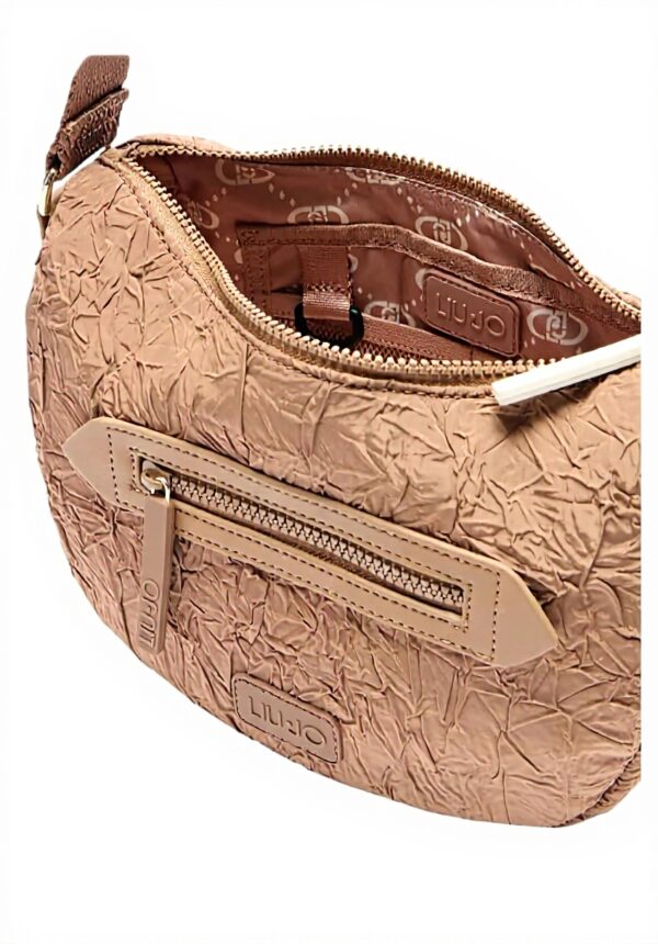 Sac porté épaule femme Liu Jo nylon nude marron BS25LJ125